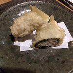 花・笑家 - 揚げ物　穴子の湯葉巻き