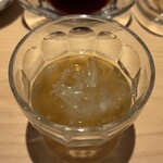 鮨処 池上 - 先付：のれそれ（穴子の稚魚）生姜汁 文旦