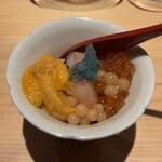 鮨処 池上 - 寿司屋の北海道ウキウキパフェ