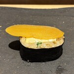 鮨処 池上 - 自家製カラスミ だし巻き卵 セリ