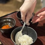 焼肉うしどし - 卵かけごはん