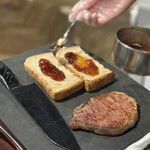 焼肉うしどし - ブリオッシュサンド