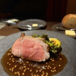 和フレンチバル村塾 屋根裏 別邸 - 大和ポークの低温調理  タスマニアマスタード
