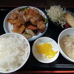台湾料理 福祥居 - エビの四川風炒めランチ