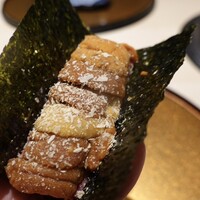 横浜 うしみつ - 雲丹ユッケドッグ