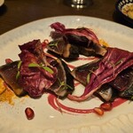 Trattoria Tabule - 鰹の藁焼きとトレビス