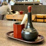 鵠沼海岸 蕎麦兄 - 机上の風景。