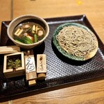 鴨と醸し 鼓道 - 鴨せいろ蕎麦　1780円