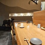 鴨と醸し 鼓道 - 店内カウンター席