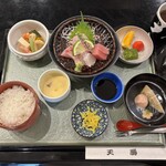 天勝 - お造り御膳ヽ(｡ゝω・｡)ﾉ