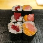 鮨 波やし - ［８回目］鉄火巻とうにとろ巻
