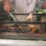 washokuizakayashummon - 炉端では炭で魚を焼きます。