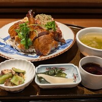 月居 赤坂 - 窯焼きダックと蒸し鶏の香味醤油タレごはん