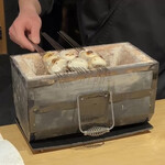 鮨処 池上 - 下関の虎河豚の焼き白子