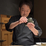 鮨処 池上 - 海苔が命