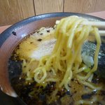 めんや銀角亭 - 迫力の太麺