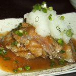 満月茶家 - 鮪ほほ肉のステーキ（アップ）！