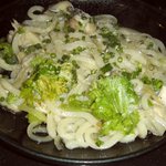 満月茶家 - 柚子胡椒のぺペロンチーノ風うどん！