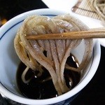純手打ち十割そば 蕎澤 - 発芽田舎そばを盛り汁で。