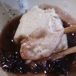 純手打ち十割そば 蕎澤 - そばがきぜんざいリフトアップ。