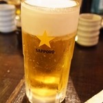 串焼き 焼とんyaたゆたゆ - 生ビール