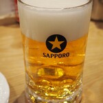 サル食堂 - 生ビール 大ジョッキ
