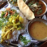 ラムと青唐辛子、樹豆と野菜