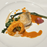 Kumazawa - 山口甘鯛　赤海老アメリケーヌソース プチメール