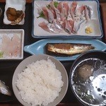 だいせん - イワシ刺身定食1575円(税込)