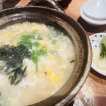 豊。 - 付け合わせの野沢菜のわさび漬け最高