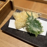 手打ち蕎麦 欅 - 鱚の天ぷら
