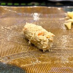 にぎり鮨 一五〇 - 蟹おはぎ
