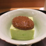 日本料理 太月 - 26年7月　枝豆胡麻豆腐、エゴマ味噌