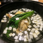 日本料理 太月 - 26年7月　丸吸い　ツルムラサキ、葱