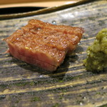 日本料理 太月 - 26年7月　仙台牛炭火焼き　柚子胡椒添え