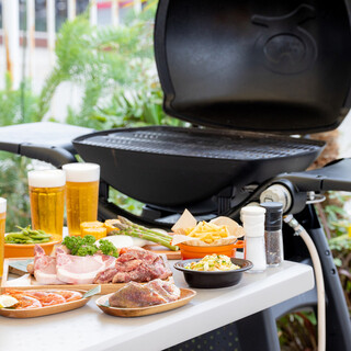 BBQエリアで手ぶらでBBQが楽しめます♪