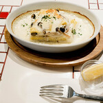 ラザニ屋 - ゴルゴンゾーラチーズと鴨ときのことさつま芋のラザニア