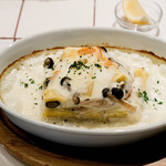 ラザニ屋 - ゴルゴンゾーラチーズと鴨ときのことさつま芋のラザニア