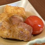 289664417 - 鶏もも肉のローストグリーンペッパーソース