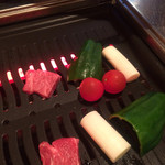 肉焼食堂もりしん - 野菜も甘みがあり美味しかったよ～