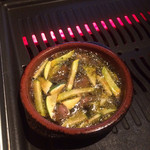 肉焼食堂もりしん - ずりとズッキーニのアヒージョ