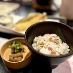 屋形船 品川 船清 - 豚・梅・大葉・ごまの混ぜ寿司