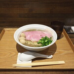 NIBOSHI MANIA - 自家製鬼海老煮干とアサリの濃厚着丼