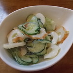 一夢庵 - 一夢庵　ランチ海鮮丼　小鉢　2014年 7月