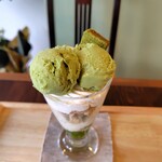 珈琲 時々 抹茶 - 抹茶パフェ