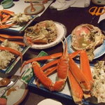 佳松苑　はなれ 風香 - 蒸し蟹は仲居さんが目の前で人数分に捌いてくれる♪