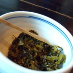 小割烹 おはし - はじめに高菜が出てくる