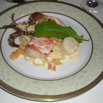 フレンチレストラン ルシータ - 海の幸の蒸し物　ウニとトマトのソース