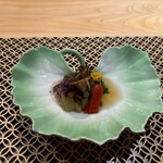 Musubi - 先付けKARAのSTART、器も芸術的でしょ(^_-)