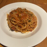 トラットリア ダイ パエサーニ - 色々なお肉ラグーのトマトソース スパゲッティーニ